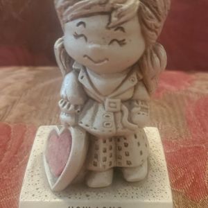 " How long will I love you " " only always "  Vintage Girl Figurine